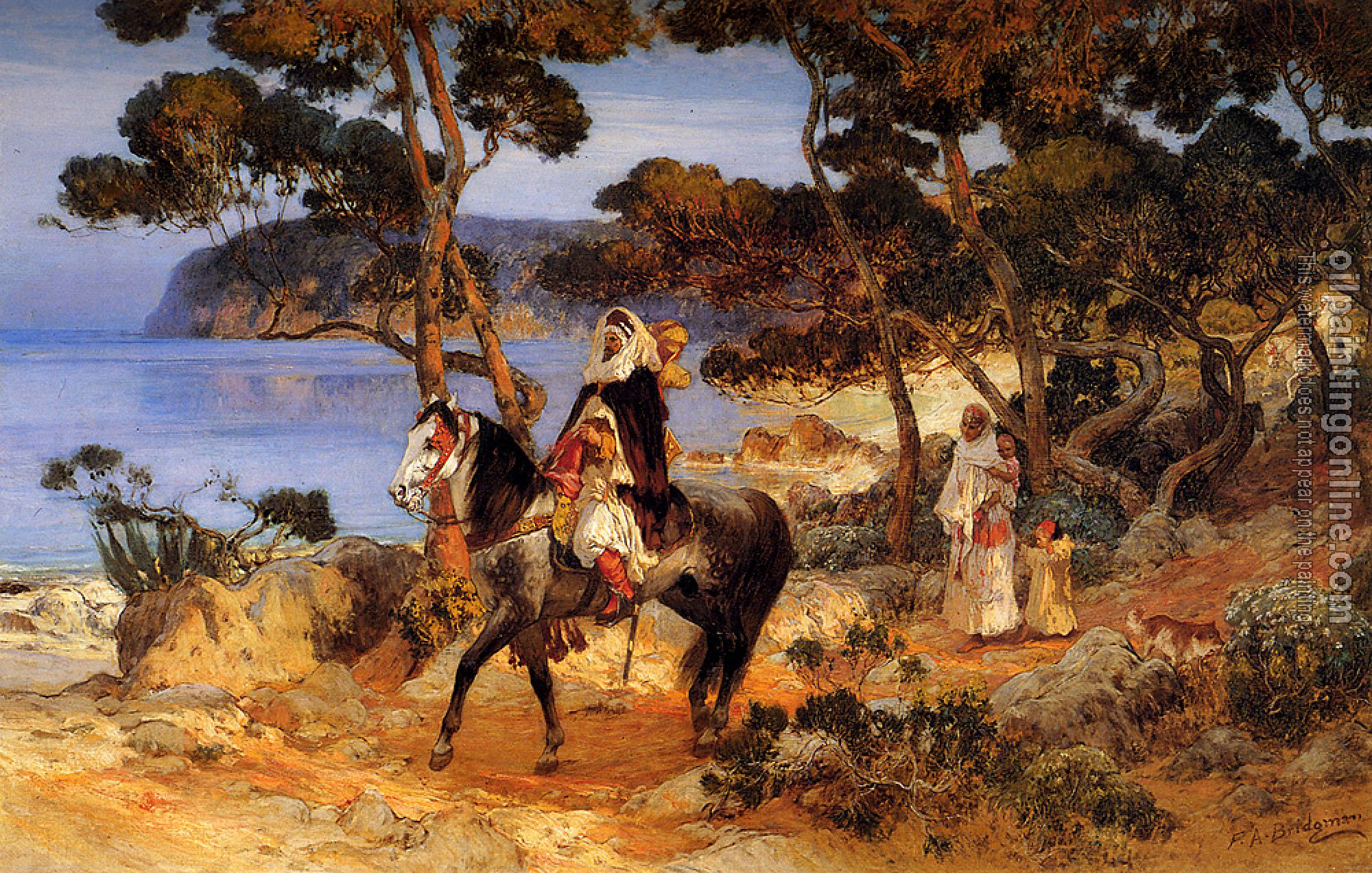 Frederick Arthur Bridgman - A Coastal Trail